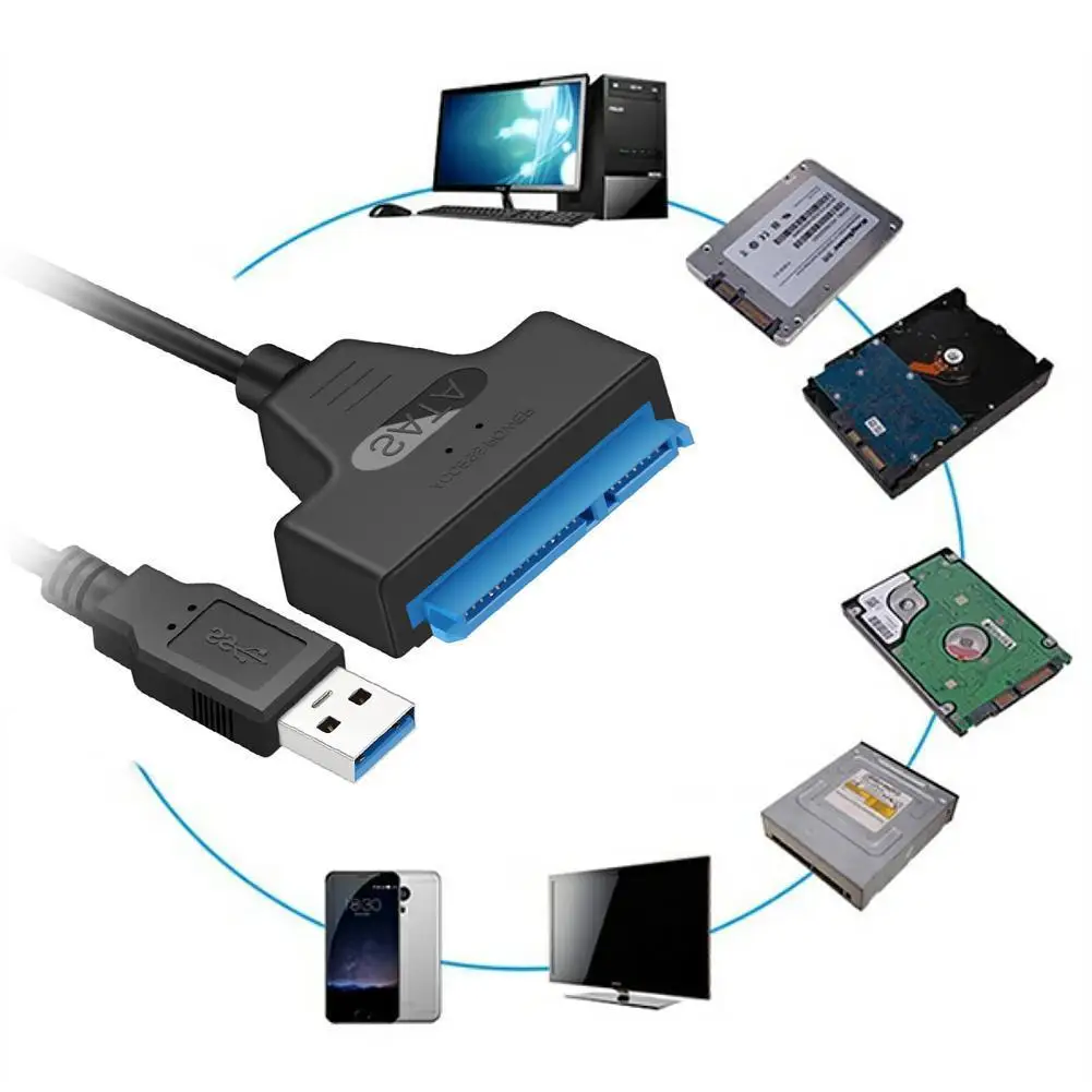 USB 3 0 до 2 5 дюймов SATA Кабель адаптер для жесткого диска SDD к конвертер