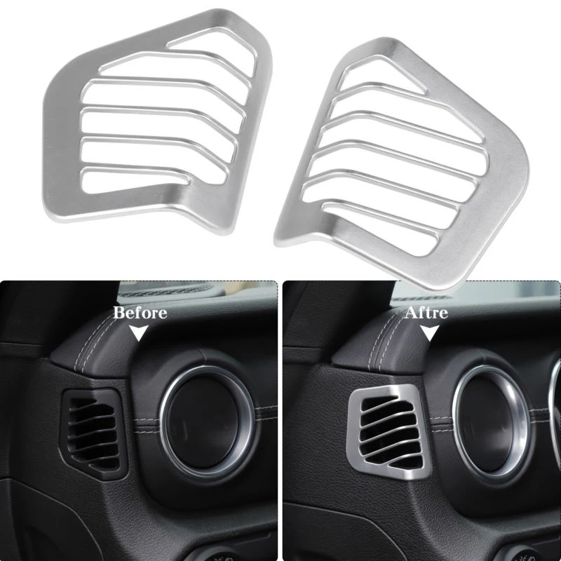 1 пара серебряный интерьер приборной панели сторона воздуха выход