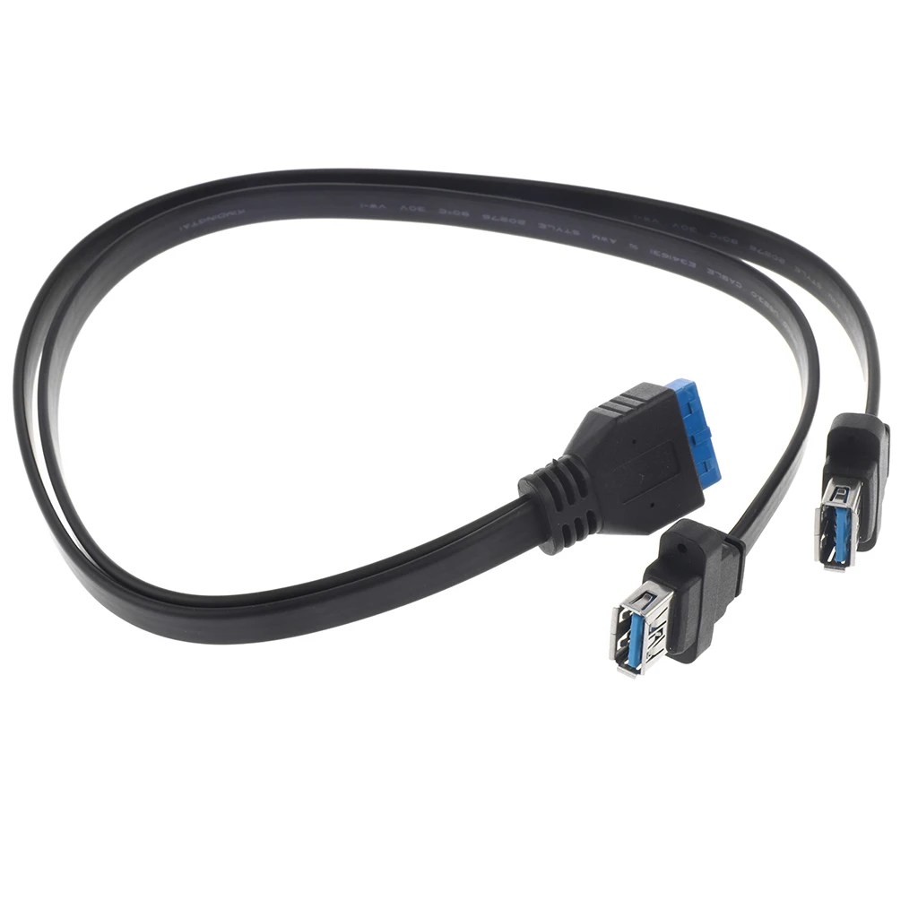 Usb 3.0 20 контактная материнская плата для 2 разъемов типа A адаптер y кабель|USB-хабы| |
