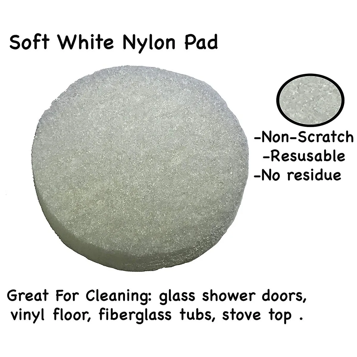 Drill Brush Scrub Pad With Attachment For Tile Sink Water Spot Fiberglass Tub Vinyl Floor Non-Scratch - Bathroom Scr | Дом и сад