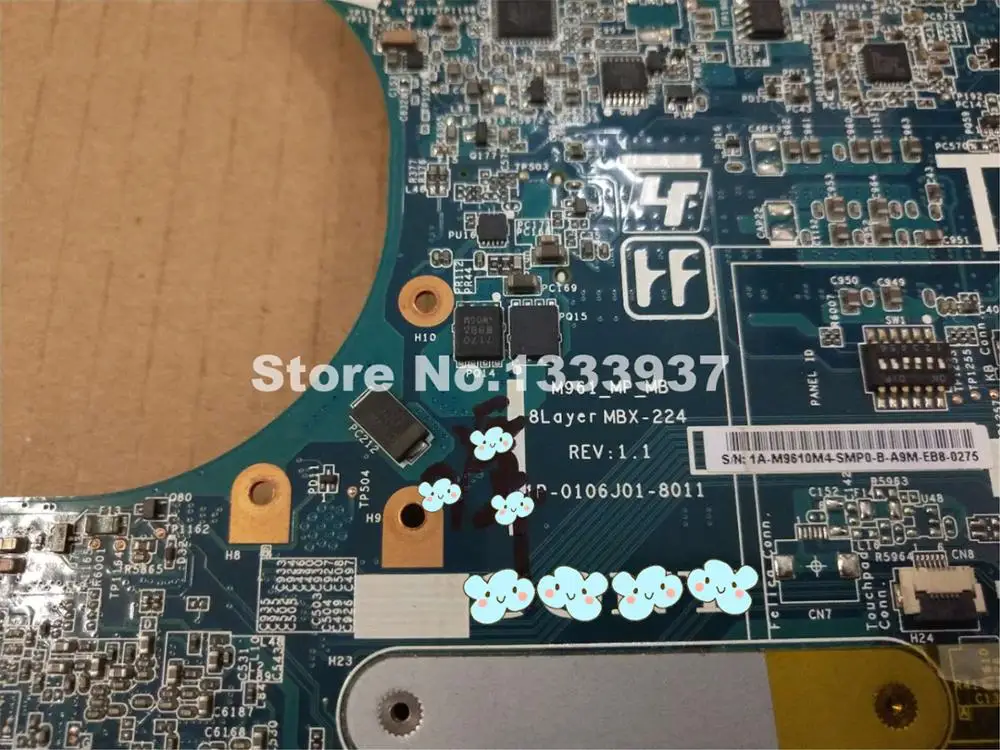 Материнская плата для ноутбука SONY Vaio VBCEB VPC EB M961 M960 1P 0106J01 8011 материнская