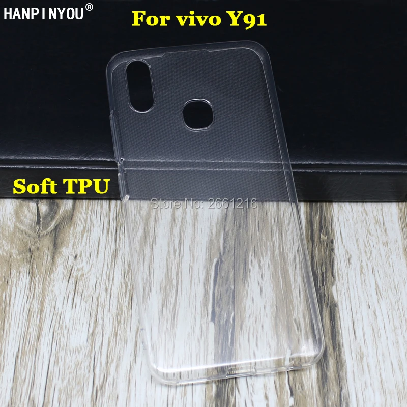Прозрачный силиконовый чехол для vivo Y91 6 22 дюйма|Бамперы| |