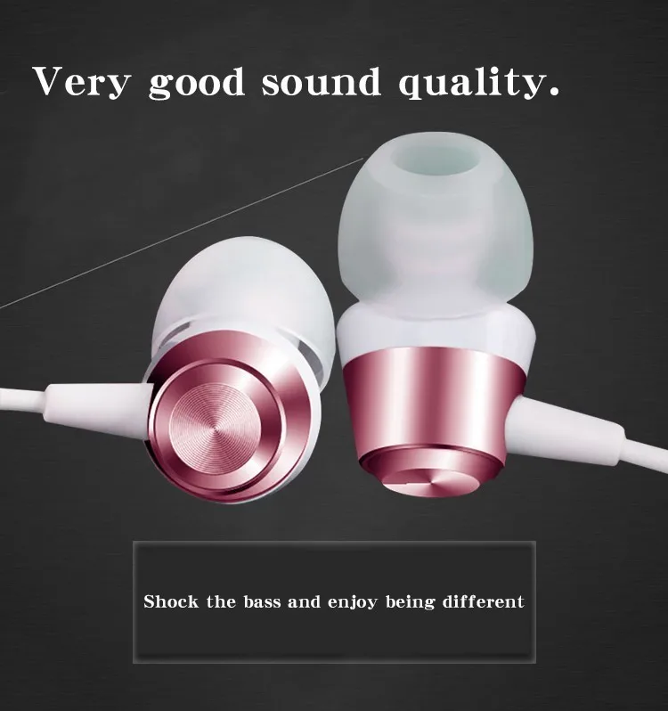 

Earphone For Iphone Xiaomi Earbud Bass In-ear HIFI Stereo With Mic Music Headpset Smart Quality Fone De Ouvido For Computer Mp3