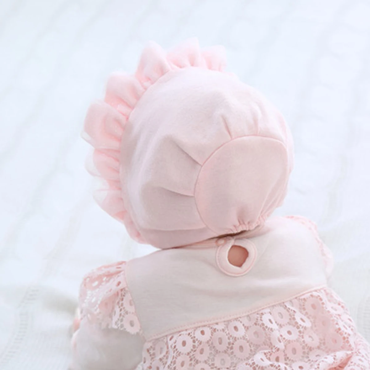 Весенне-летний для новорожденных шапка девочек шапочка принцессы кружевная