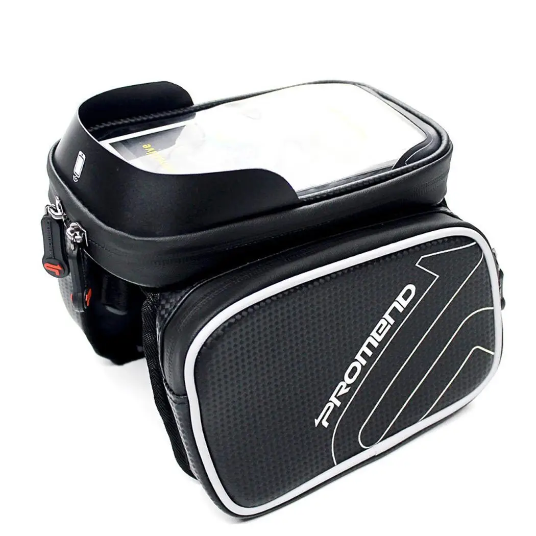 Bicycle Frame Front Head Top Tube Storage Phone Waterproof Antifouling Black Bike Bag | Спорт и развлечения