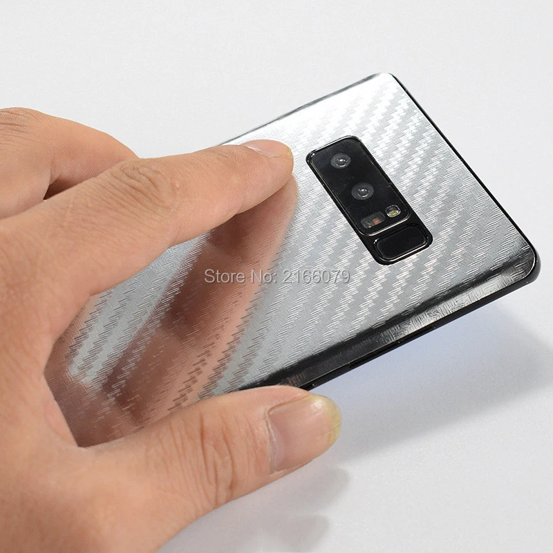 Для Samsung Galaxy Note 5 8 3D Гальваническое углеродное волокно задняя крышка наклейка для