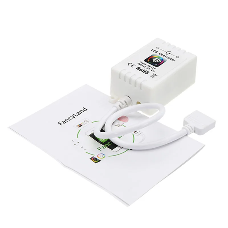 CLAITE DCV12 24V 8A 24keys дистанционного Управление Wi Fi светодиодный Лер работает с Alexa для