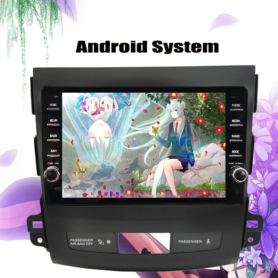 8 ядер &quotAndroid 10 0 автомобильный dvd радио GPS навигация Мультимедиа для Mitsubishi Outlander 2006