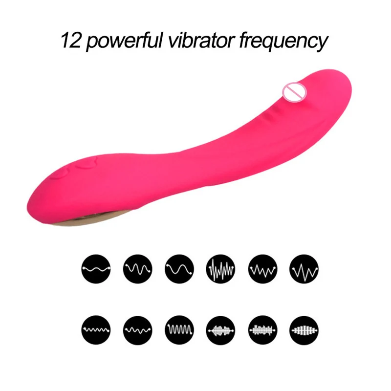 Вибратор фаллоимитатор с 12 частотой вибрации G Spot стимулятор для женской