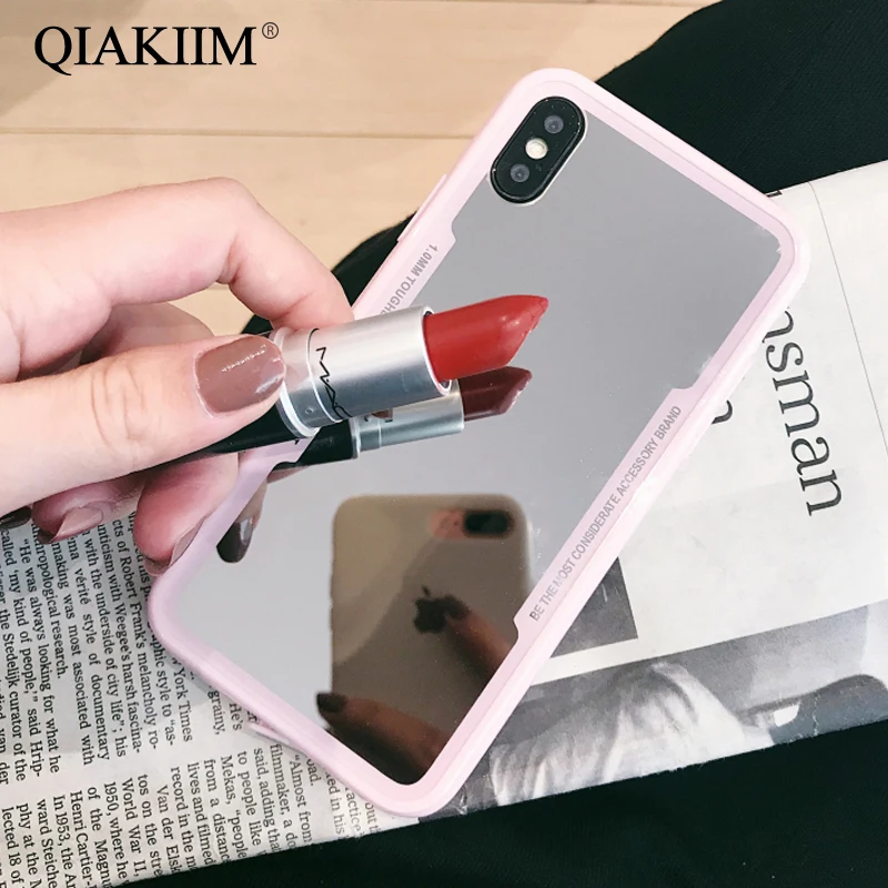 Роскошные зеркальные чехлы для телефонов iPhone 6 6S 7 8 Plus X 11 XR XS Max чехол из ТПУ Huawei P30