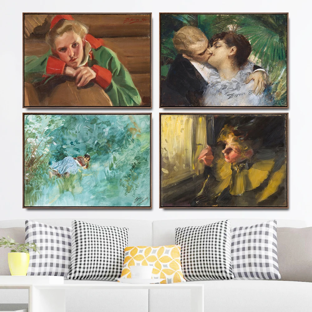 Украшение дома художественные настенные картины Фро гостиная холст с печатью