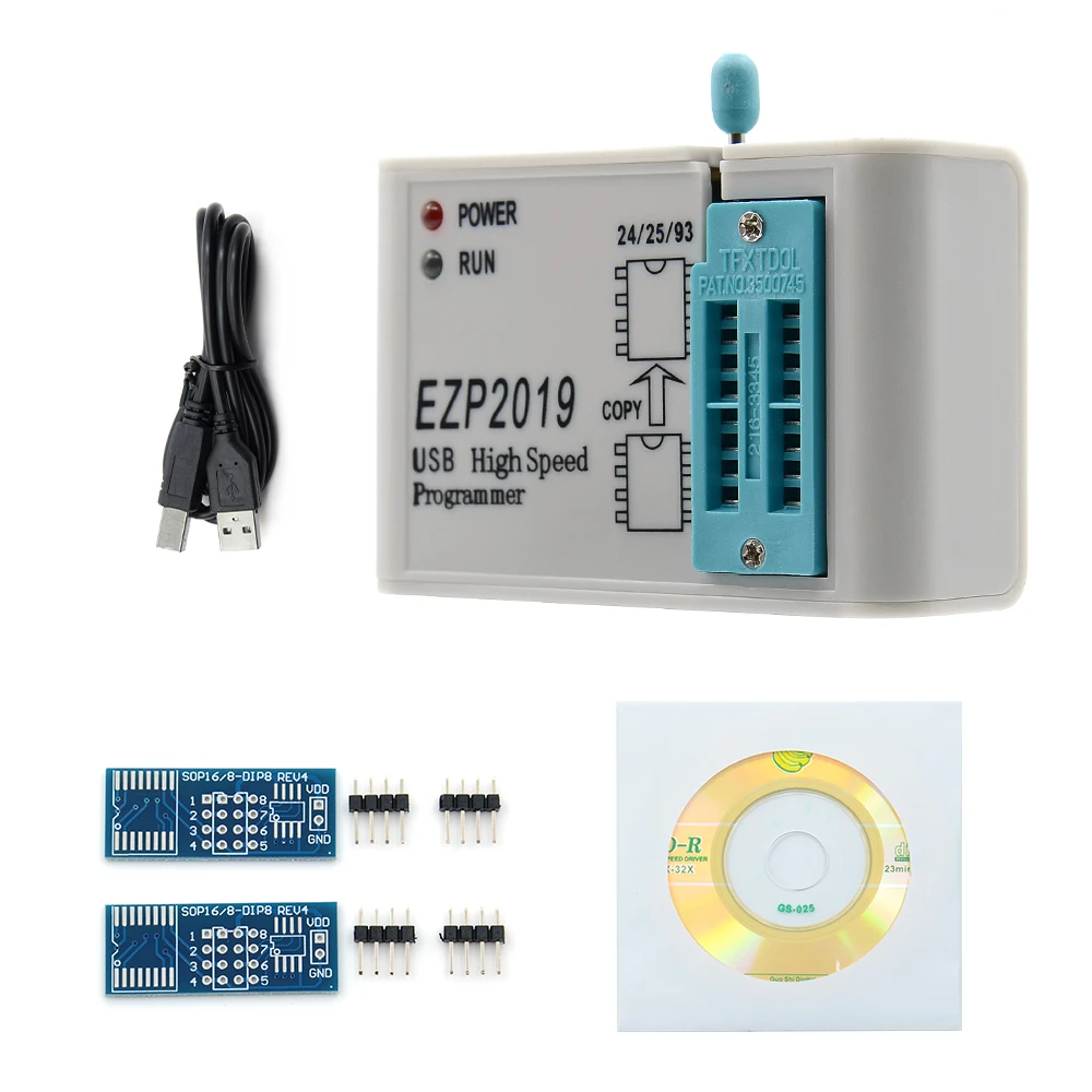 Высокоскоростной USB программатор EZP2019 SPI с поддержкой 32M Flash 24 25 93 EEPROM flash bios WIN7 WIN8