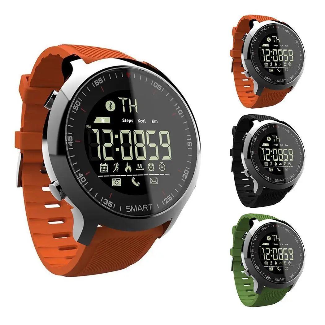 EX18 спортивные Смарт часы IP68 Водонепроницаемые 5 АТМ шагомер Xwatch плавательные