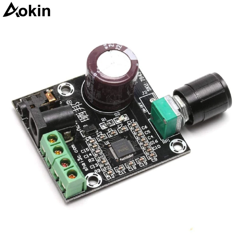 PAM8610 мини стерео усилитель аудио плата цифровой портативный модуль 15 Вт * 2