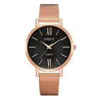 2019 горячие женские Женевские часы на ремешке с зацепами, Нержавеющаясталь Аналоговые кварцевые наручные часы женские Розовое золото черные часы Reloj