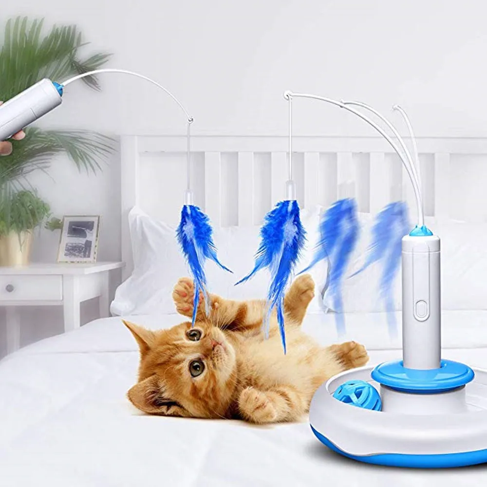 Игрушка для кошек электрическая бесшумная обучающая игрушка котенок