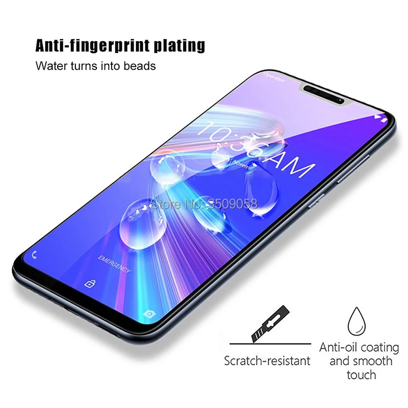 Защитное стекло для asus zenfone max pro m2 zb631kl zb633kl защита экрана закаленное пленка maxpro m1