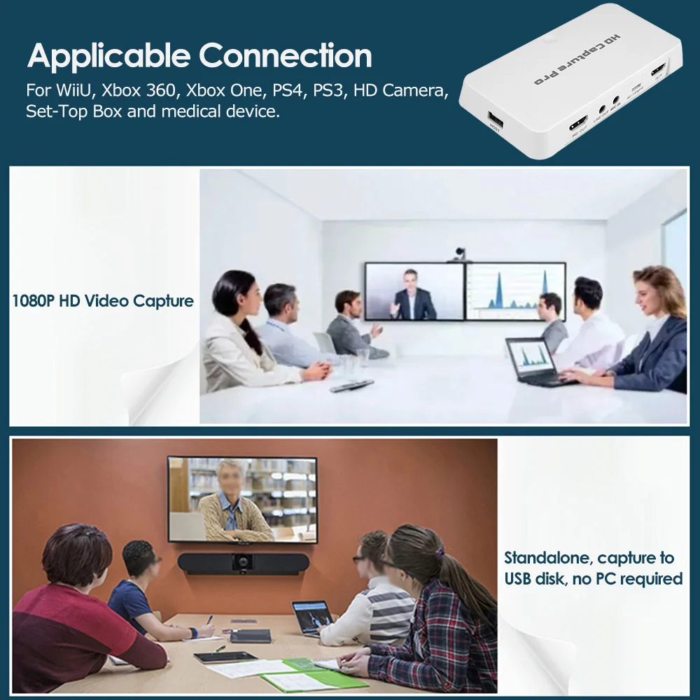 Ezcap 295 HD видеозахват 1080P рекордер USB 2 0 оборудование для воспроизведения H.264 карты