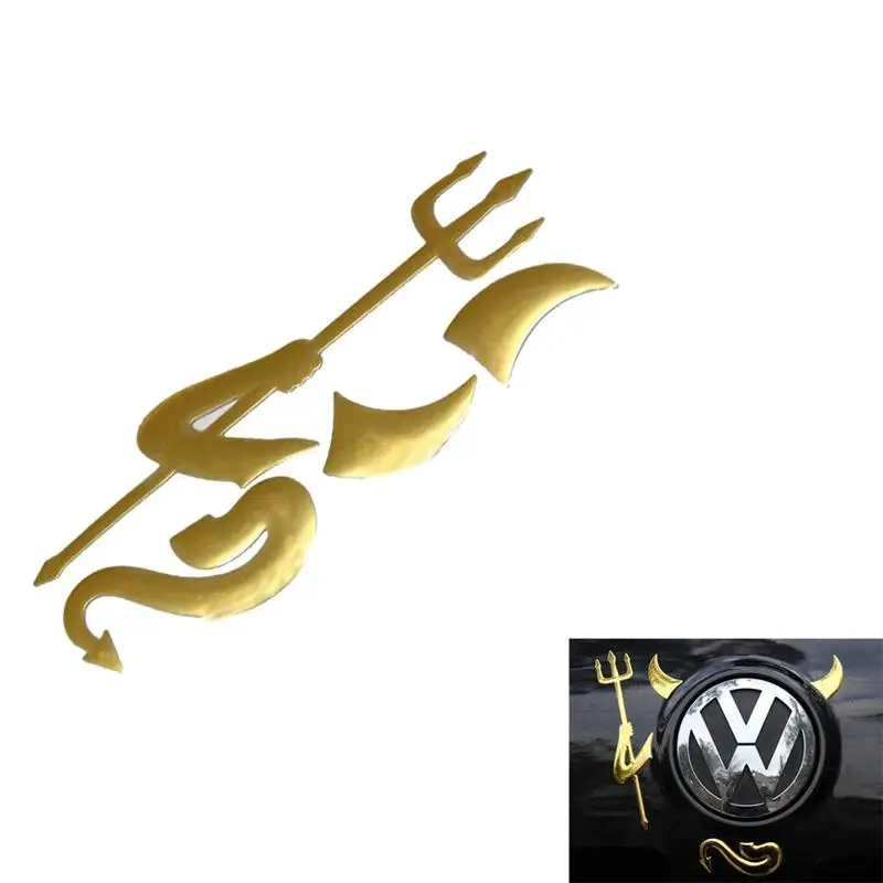 1 шт. автомобильная наклейка 3D металлическое покрытие дьявол автомобильные