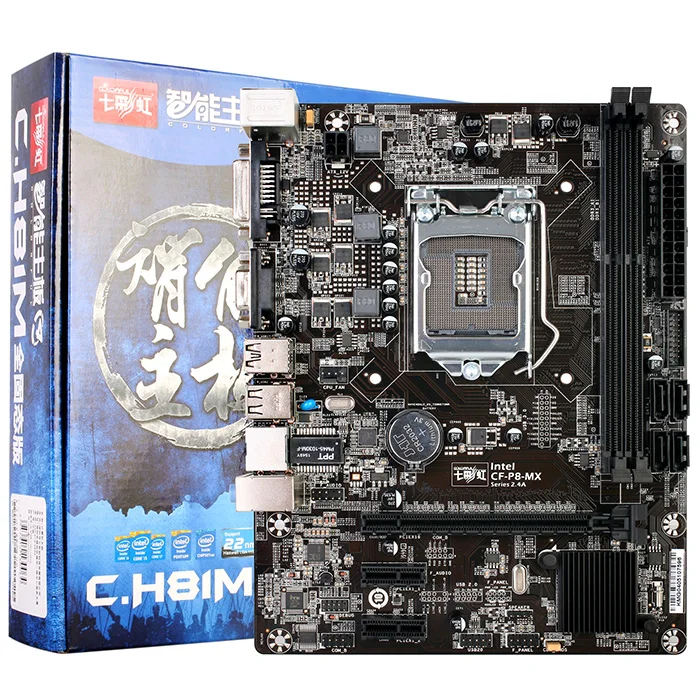 Красочные C. H81M все твердотельные V24A Intel материнская плата mATX двухканальная DDR3