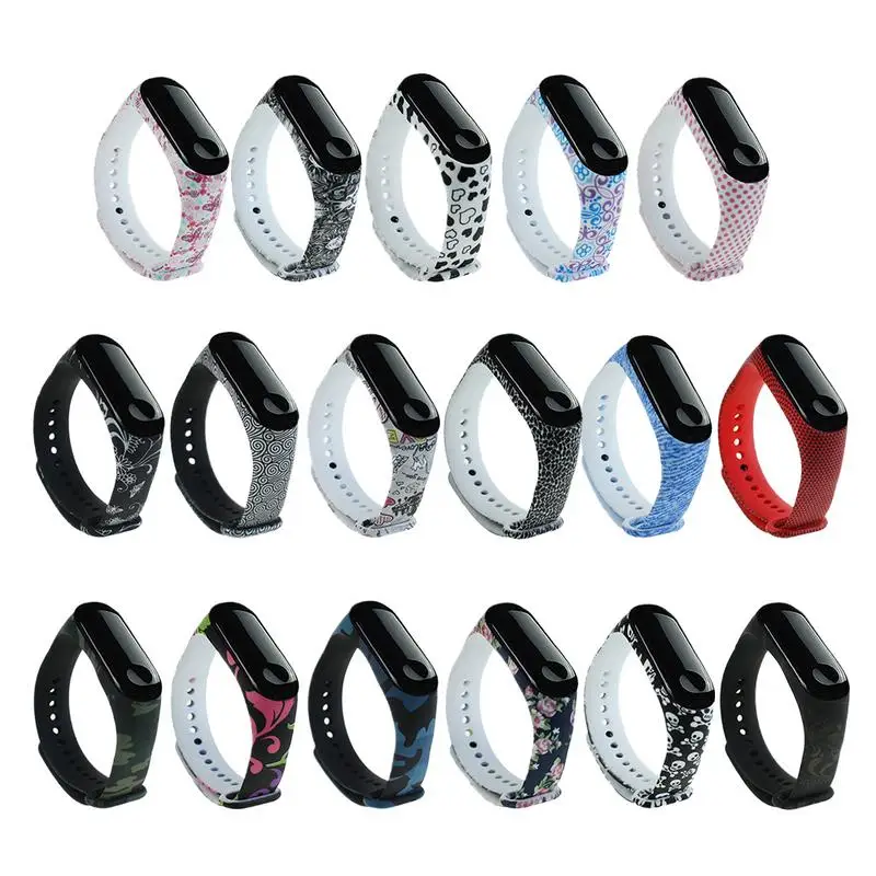 Модные мягкие силиконовые сменный ремешок на запястье mi Band 3 сменные ремешки
