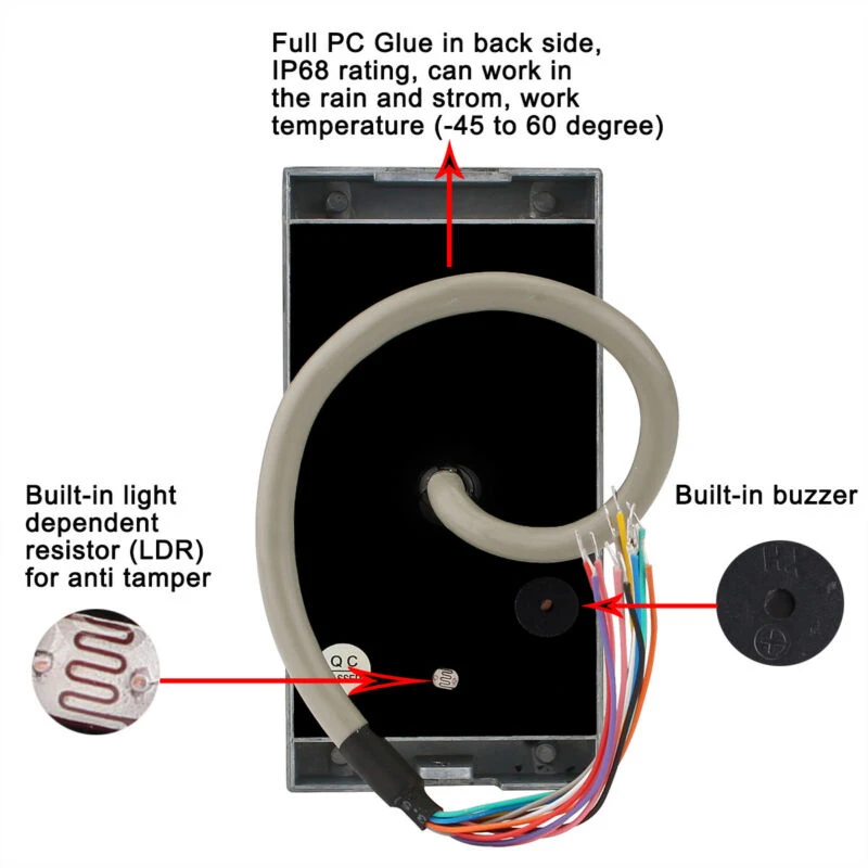 Водонепроницаемая клавиатура RFID ID Card Reader контроль доступа двери + 10x карты
