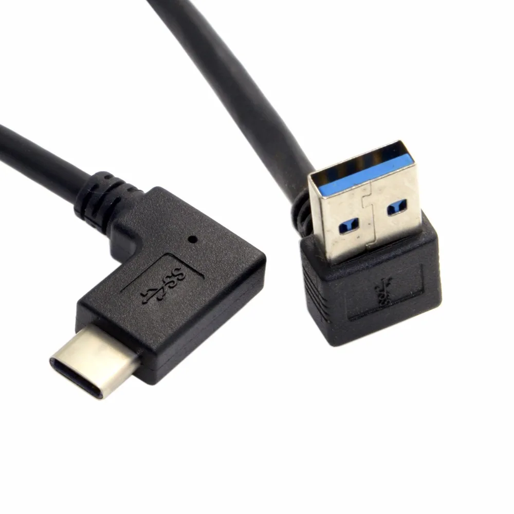 CYDZ CY 90 градусов вверх угловой A Тип папа Реверсивный USB 3 0 1 C разъем кабель для