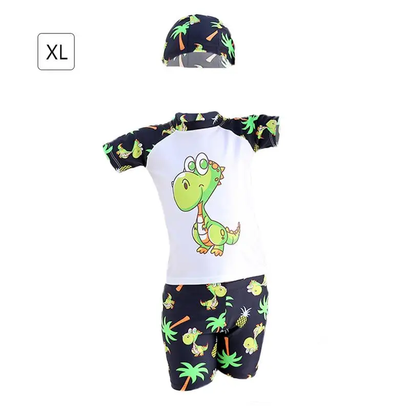 3 шт. детский купальник из полиэстера в форме динозавра|детские костюмы-двойки| |