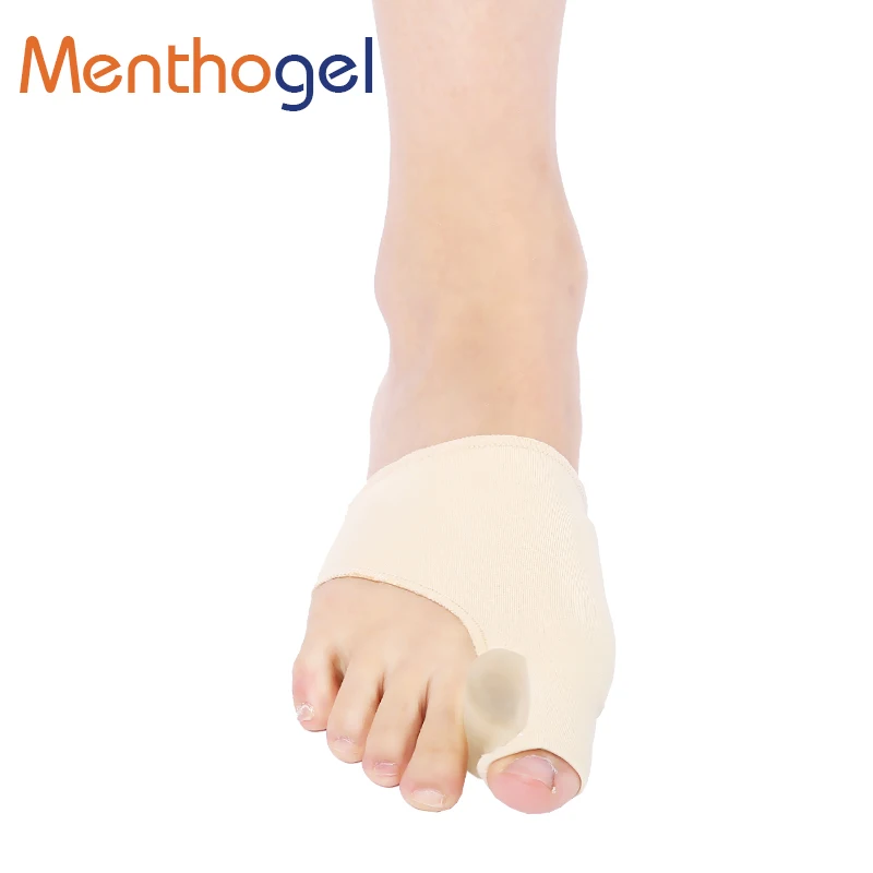 Ментогель Hallux Valgus Стельки силиконовые пальцы 1 отверстие носок сепараторная
