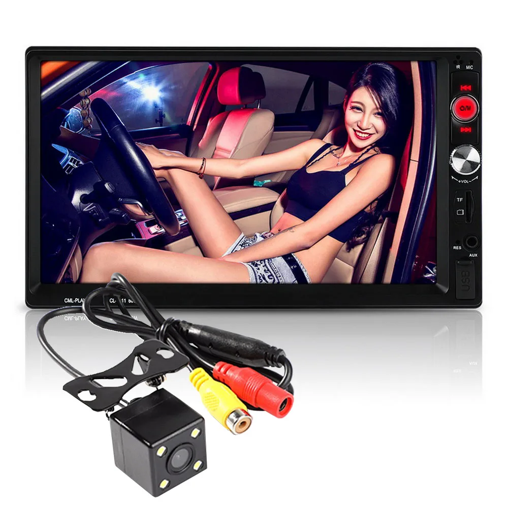 Авто Аудио mirrorlink автомобильный стерео сенсорный экран USB TF MP5 FM Cam 2 DIN Авторадио