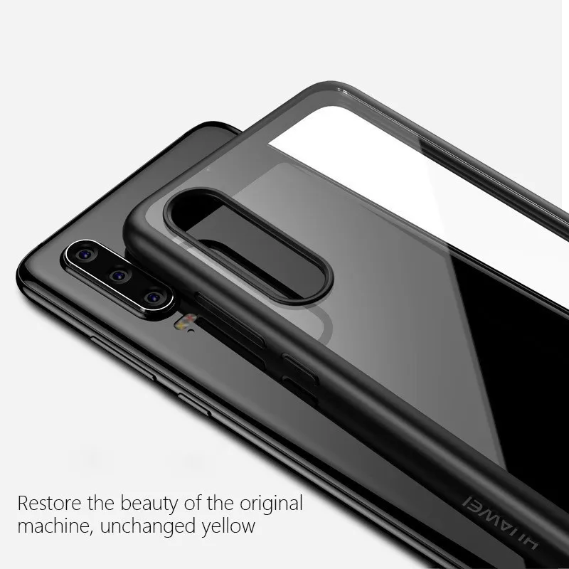 Противоударный Ударопрочный силиконовый чехол для Huawei P30 P30Pro прозрачный Lite