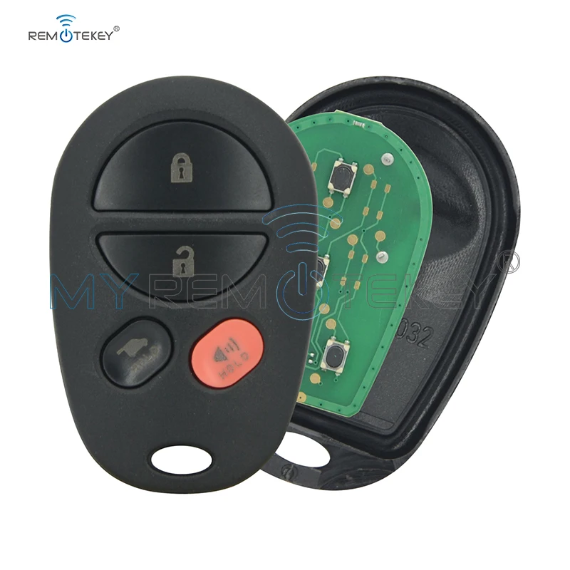 

Remtekey Remote car key fob for Toyota Sequoia Sienna GQ43VT20T 3 button with panic 315 mhz