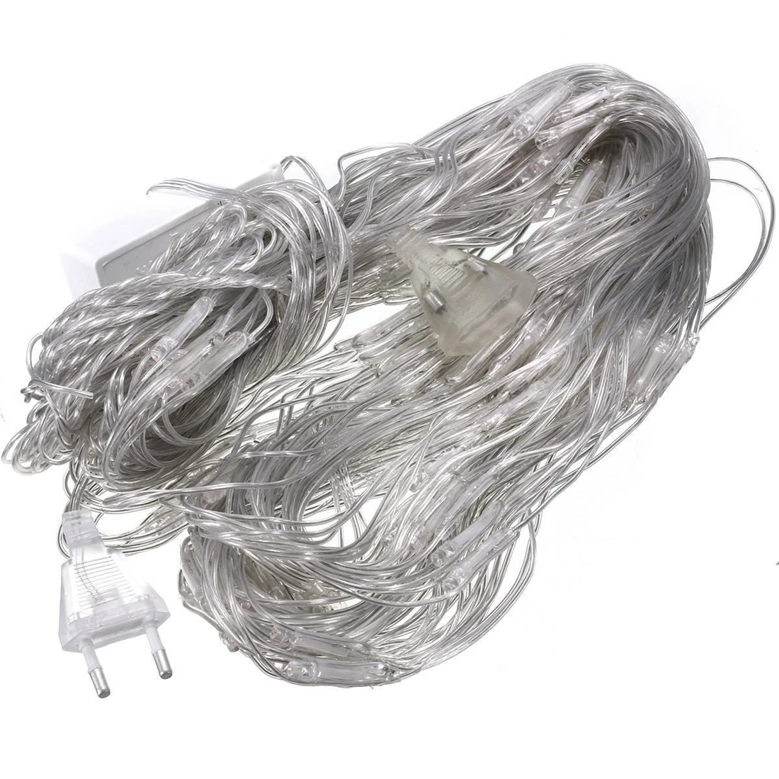 Сетевая гирлянда New 3X2m 204 LED освещения 220V Net Light для внутреннего и внешнего использования в саду на Рождество, свадьбу (теплый белый).