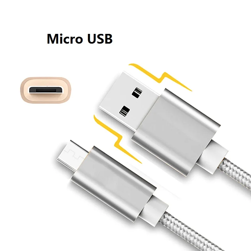 Кабель Micro USB 1 м 2 3 Быстрый кабель синхронизации данных и зарядки для Samsung Huawei Xiaomi LG