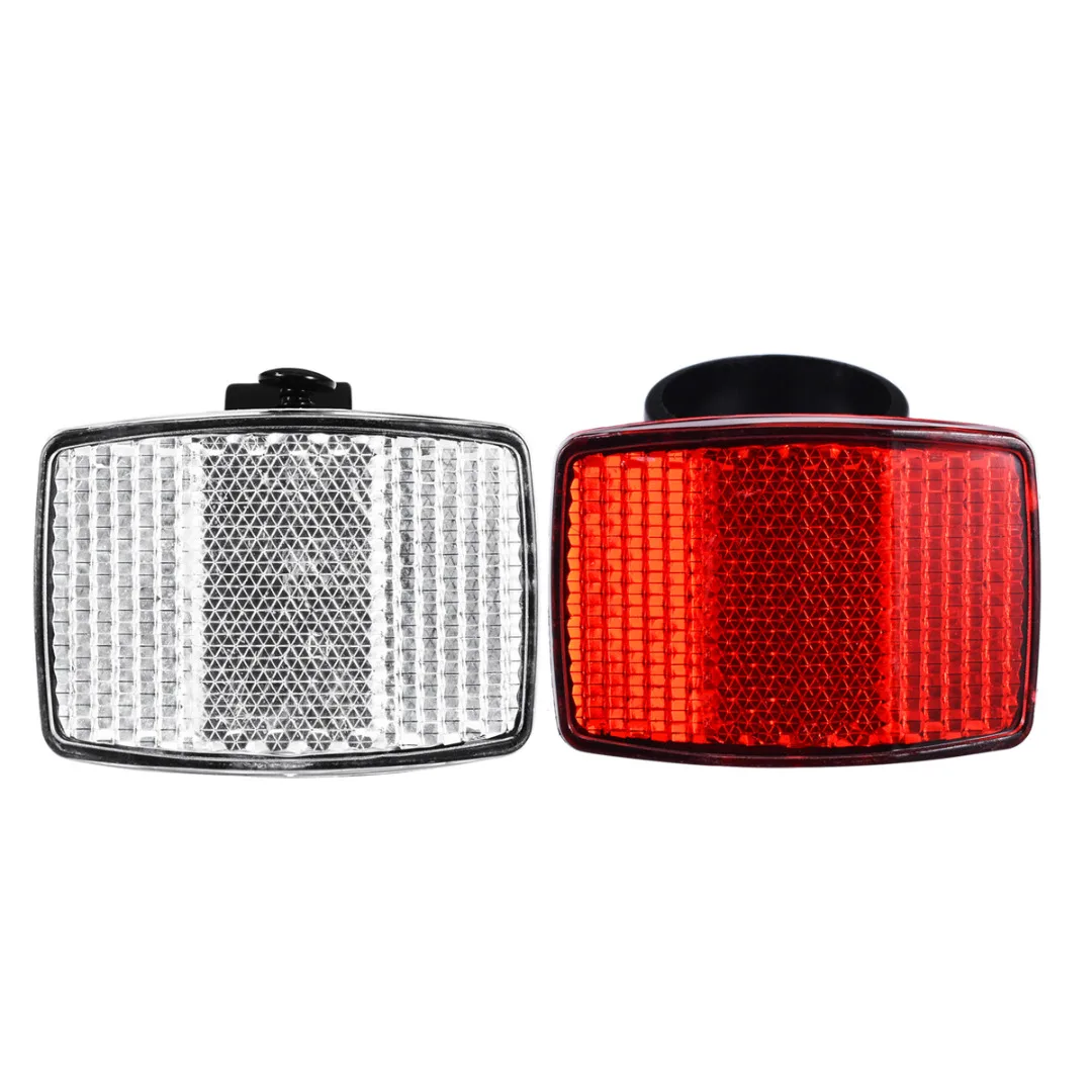 1Pcs Bicycle Front Rear Reflective Lens Mountain Road Bike Reflectors Warning Light Cycling Safety Accessories | Спорт и развлечения