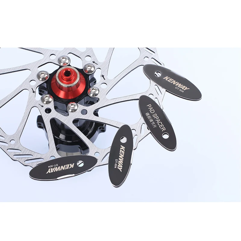 1pc MTB Disc Brake Pads Adjusting Tool Bicycle Pads Mounting Assistant  Brake Pads Rotor Alignment Tools Spacer Bike Repair Kit