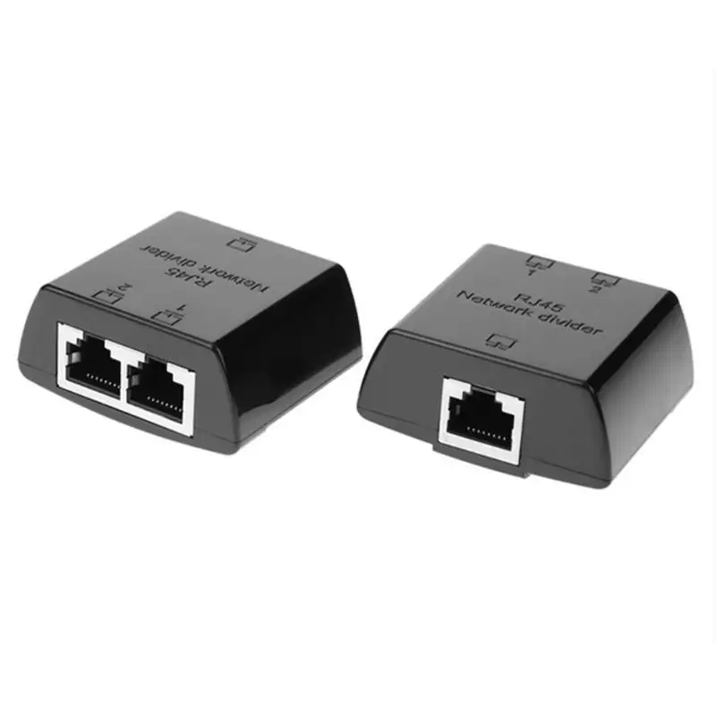2 шт RJ45 Сплиттер от 1 до Женский LAN Ethernet сетевой кабель делитель адаптер для