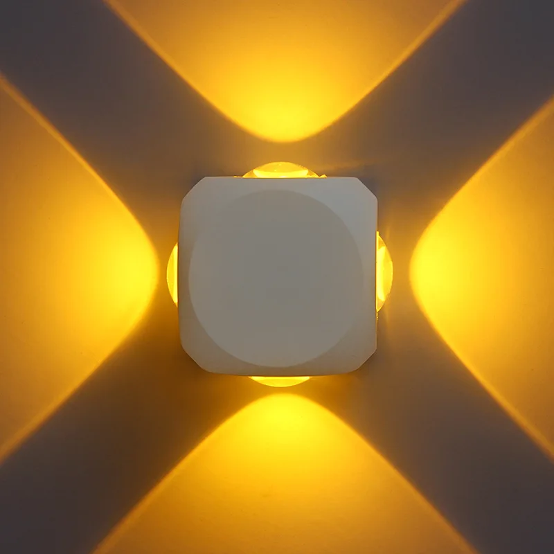 

Wall Lamp Outdoors Waterproof Moisture-proof Square Wall Lamp Concise Modern Originality Bedside Lamp Courtyard Illuminations