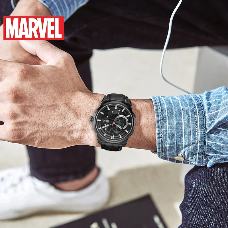 Disney Marvel часы Железный человек мужские механические автоматические полые