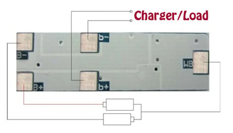 2S 7A 7 4 V li-ion BMS PCM Защитная плата небольшого размера bms pcm с балансировкой для