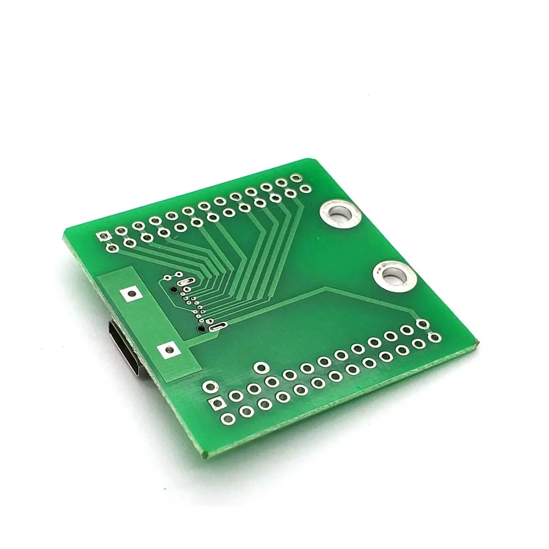 Разъем USB 3 1 Type C 24 контактный переходник с женским разъемом 2x12P печатная плата 40 мм