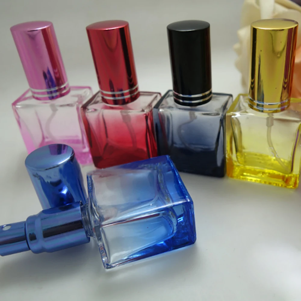 Unique square colorfule 10ml glass cosmetic packaging custom perfume atomizers bottle in stock | Красота и здоровье