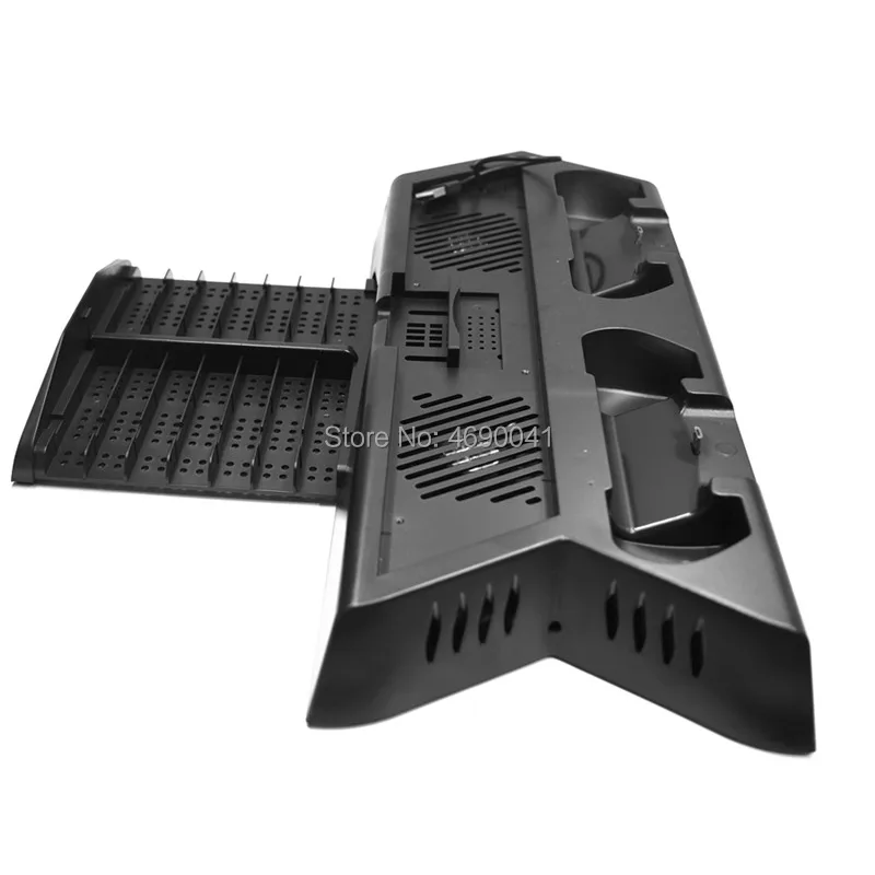 Вертикальная подставка для PS4 охлаждающий вентилятор с двумя USB-портами зарядная