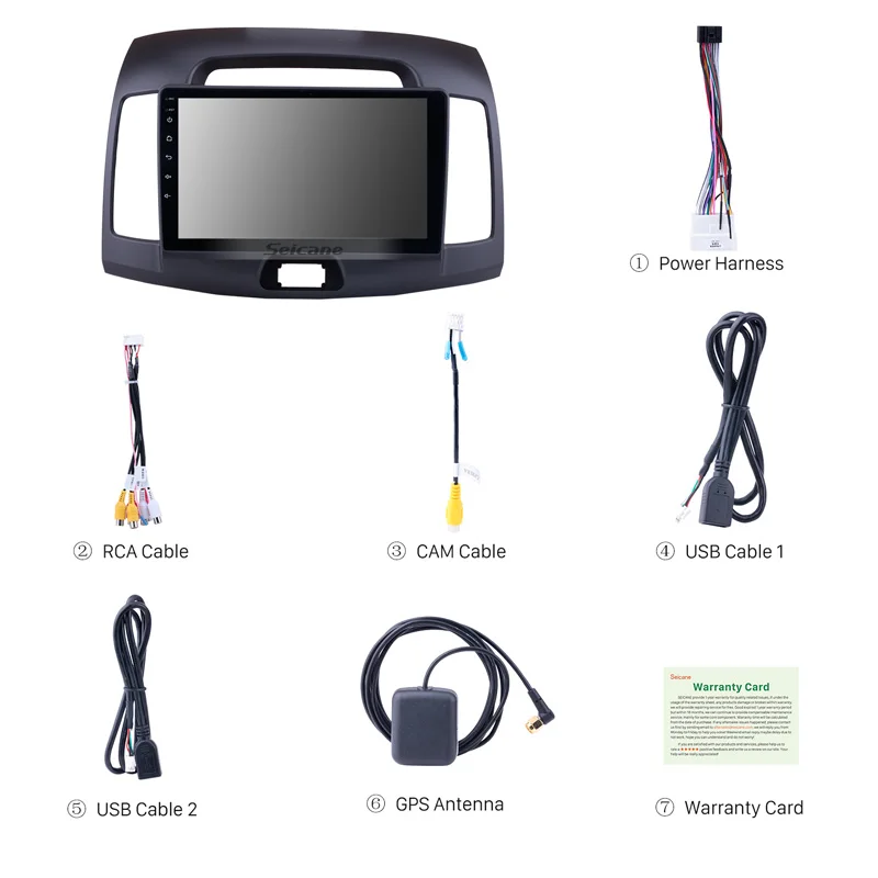 Seicane Android 8 1 навигационная система Bluetooth для Hyundai Elantra 2007 2008 2009 2010 2011 9 дюймов с