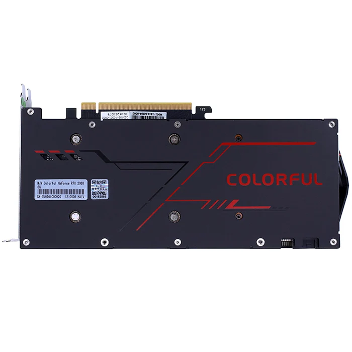 Оригинальная Красочная видеокарта GeForce RTX 2060 6 ГБ игровая GT 8 контактная с двумя