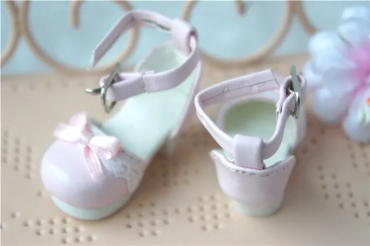 JS 048 1/6 г. модные розовые туфли на высоком каблуке из искусственной кожи Длина 4 5 см