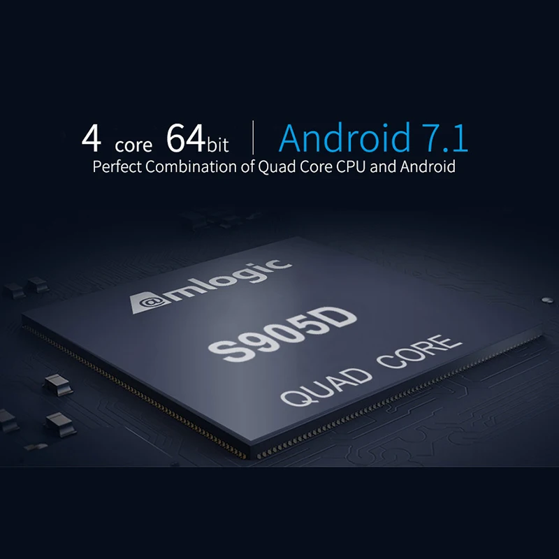 Mecool Ki Pro Android 7 1 2G Ram 16G Rom Amlogic S905D Ddr4 Hd 4K 2 4G/5G Wifi сетевой плеер с ТВ боксом Stalker и Dvb (Us