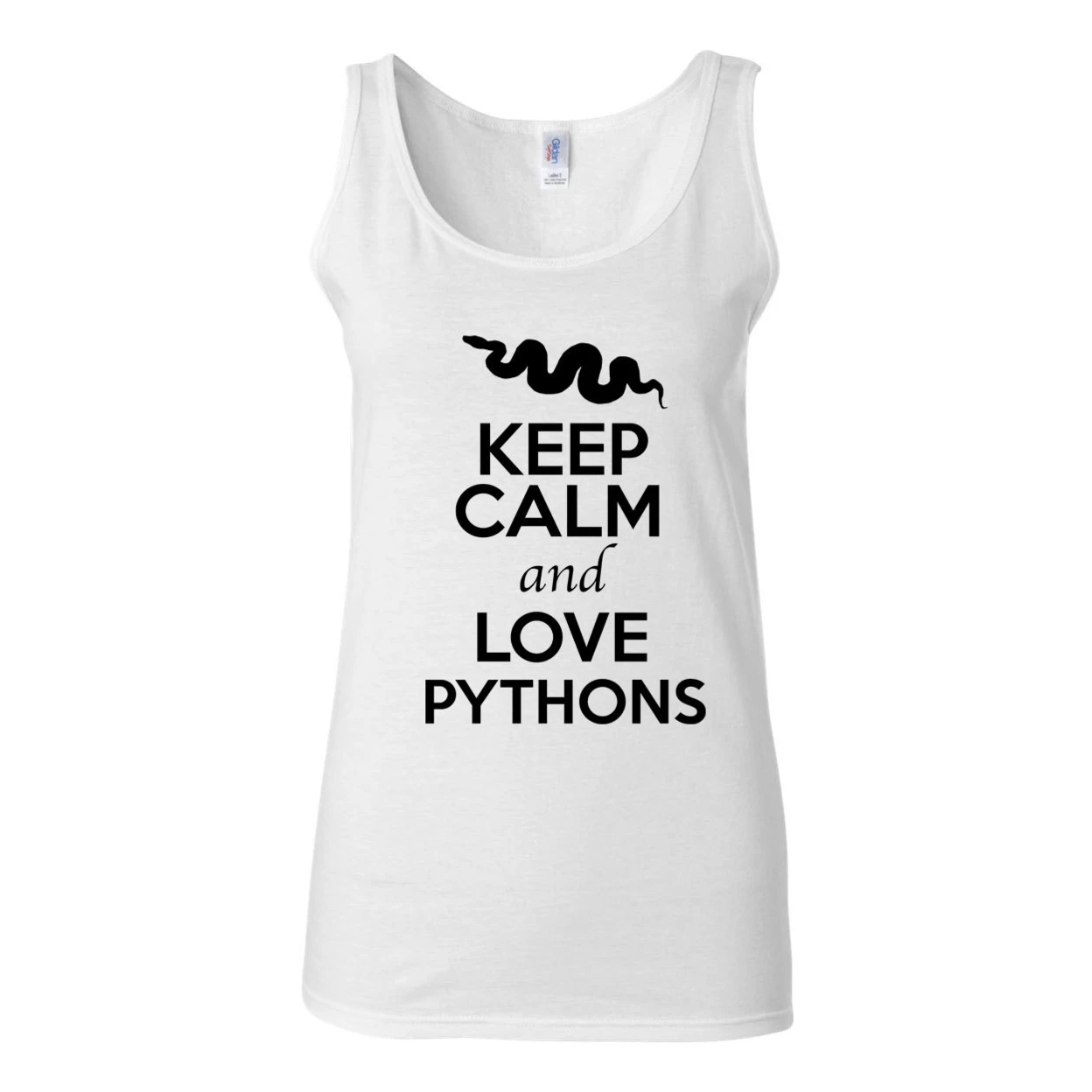 Детские топы без рукавов с принтом животных Keep Calm And Love Pythons 2377|Футболки| |