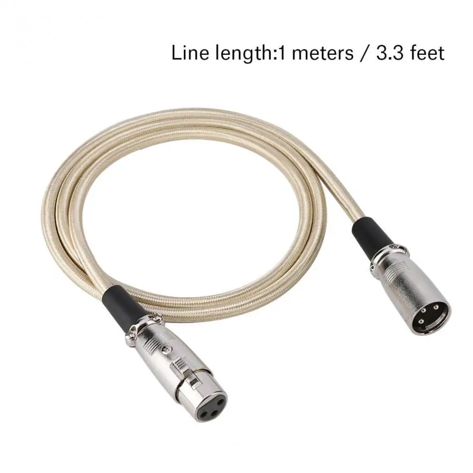 3 Pin XLR папа к Женский микрофон кабель аудио шнур провод микрофона горячая
