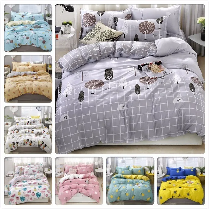 Новинка серый пододеяльник Комплект постельного белья для взрослых и детей